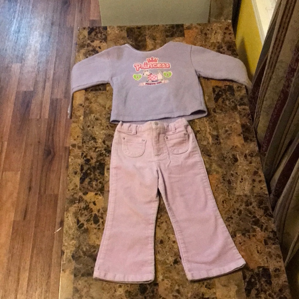 Purple Shirt and Pants - 4T